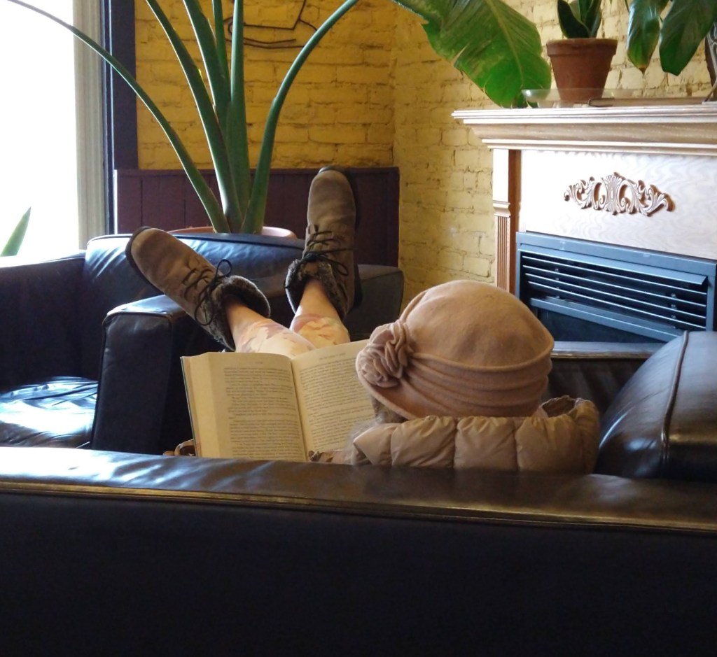 Moment of peace at Jackson Coffee in Jackson, MI.